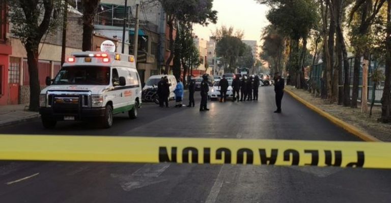 Es encintado el lugar de los hechos