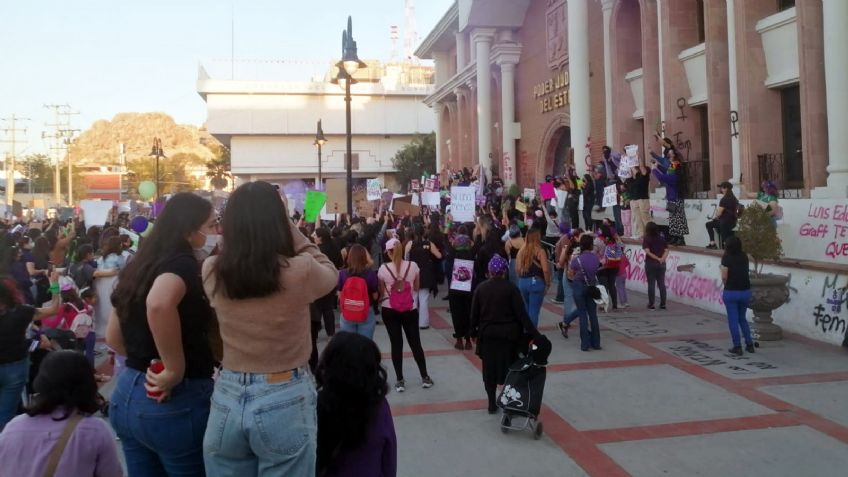 Mujeres toman las calles de Hermosillo para exigir justicia y un alto a la violencia