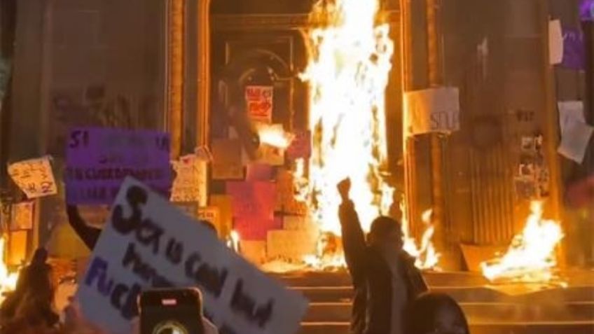 Samuel García costeará reparos en Palacio de Gobierno de NL: su esposa colabora retirando vitrales