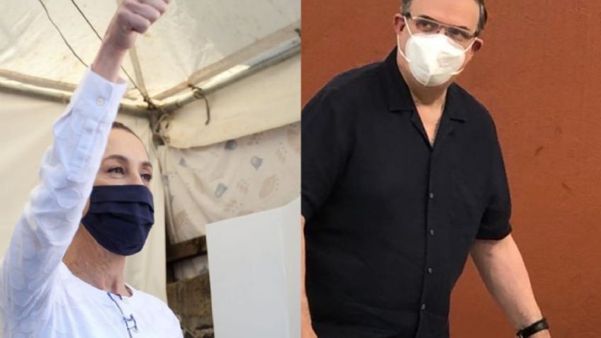 (VIDEOS) Revocación de mandato: Sheinbaum y Ebrard emiten su voto