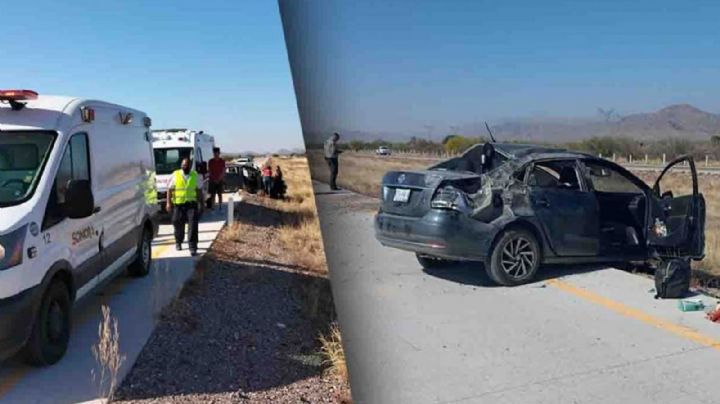 Se registran par de volcaduras en la carretera Hermosillo-Guaymas; hay varios lesionados
