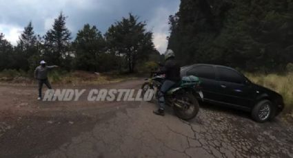 VIDEO: Fiscalía del Edomex investiga asalto a motociclistas ocurrido en La Marquesa