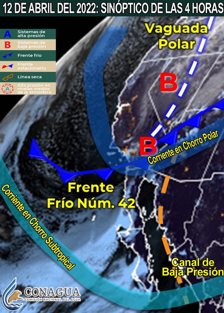 Conagua comparte el pronóstico del clima y el tiempo de hoy para Sonora