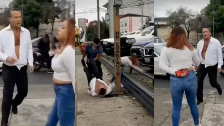 En la imagen, una de las peleas que Alfredo Adame ha protagonizado en estos días