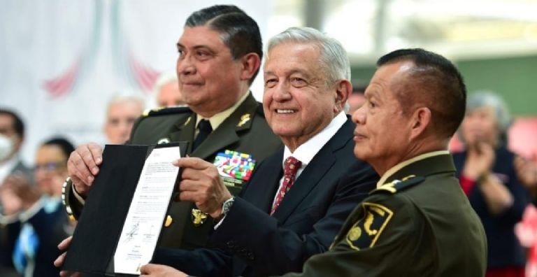 En la imagen, AMLO en la ceremonia de inauguración del AIFA, el pasado 21 de marzo