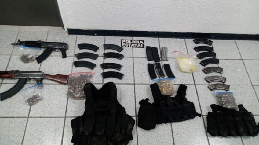 Golpe al narco en Sonora: Aseguran a cuatro sujetos, armas largas y vehículos blindados