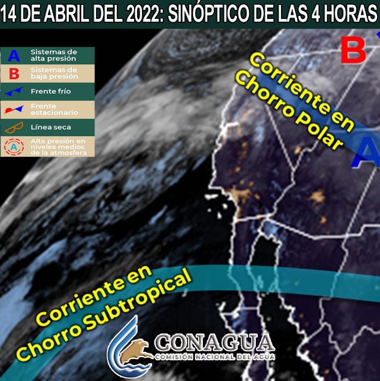 En la imagen, el pronóstico del clima y el tiempo para Sonora