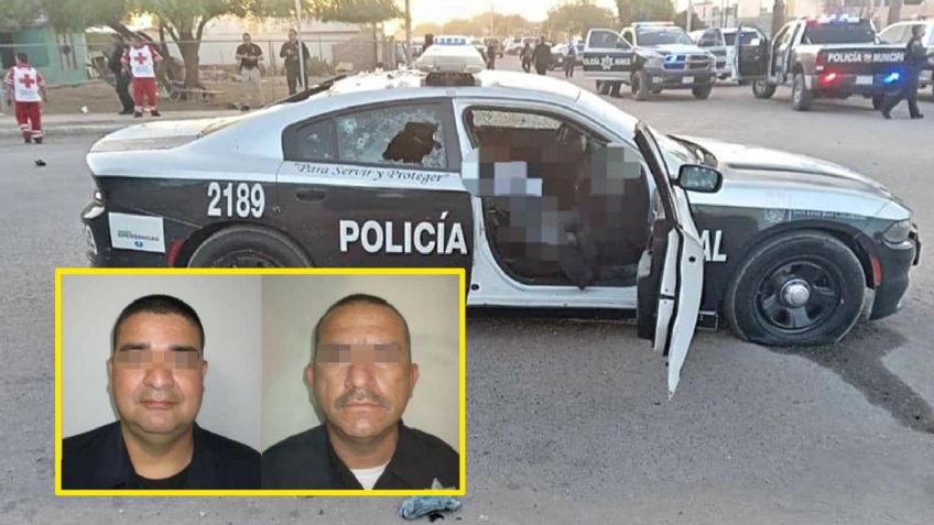 Doble homicidio: Rafaguean patrulla de la Policía Municipal de San Luis Río Colorado