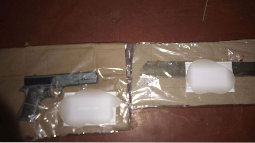 Arrestan a Ildefonso 'N' en posesión de réplica de arma de fuego y machete en Hermosillo