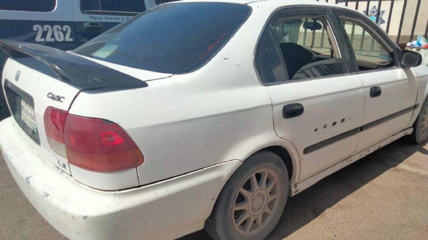 Encuentran auto abandonado en San Luis Río Colorado; tenía reporte de robo vigente