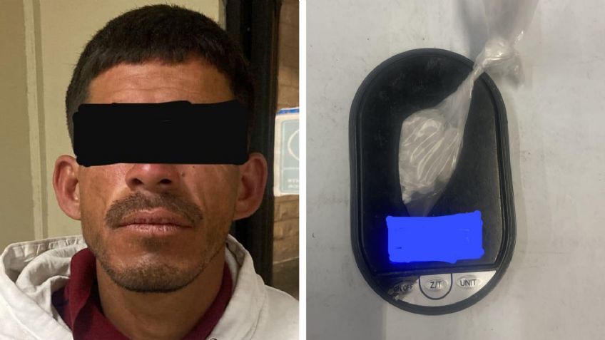 Arrestan en Sonora a presunto narcomenudista de 27 años; llevaba un envoltorio de 'crystal'