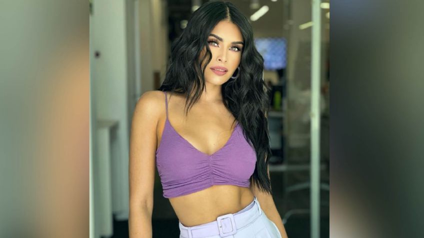 ¡Morenaza! Kristal Silva modela atractivo vestido rojo en TV Azteca y derrite a todo Instagram