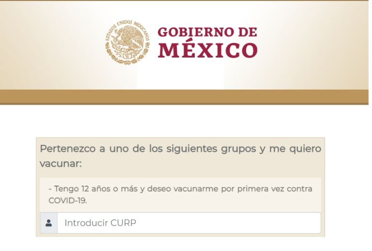 En la imagen, el portal Mi Vacuna del Gobierno de México.