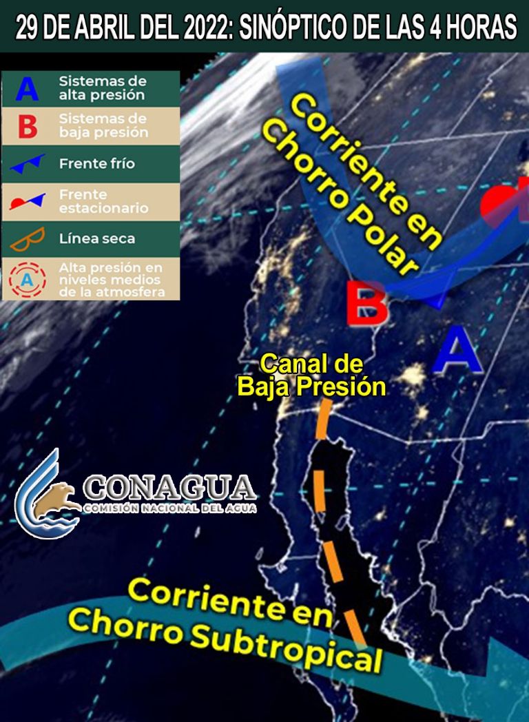 Conagua comparte el pronóstico del clima y el tiempo de este viernes para Sonora.