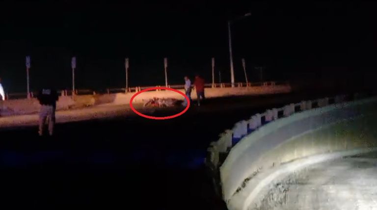 La víctima viajaba en una motocicleta roja (Q.E.P.D.)