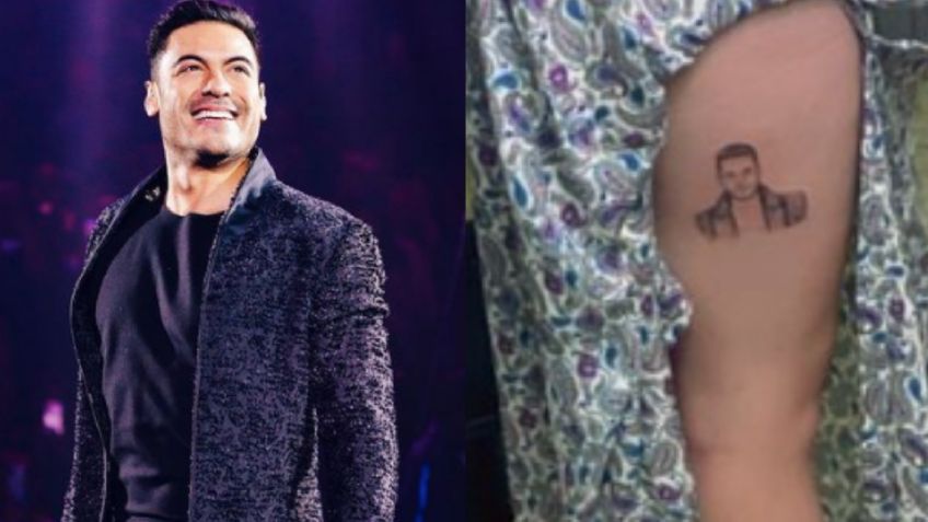 ¿Es extremo? Fan se tatúa a Carlos Rivera y el cantante así lo toma
