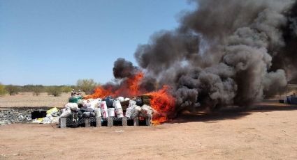 Incineran autoridades más de cuatro toneladas y media de drogas en Hermosillo