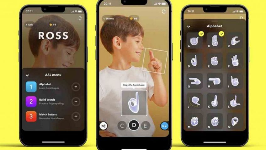 Snapchat lanza nueva función que "inspirará" a los usuarios a aprender lengua de señas