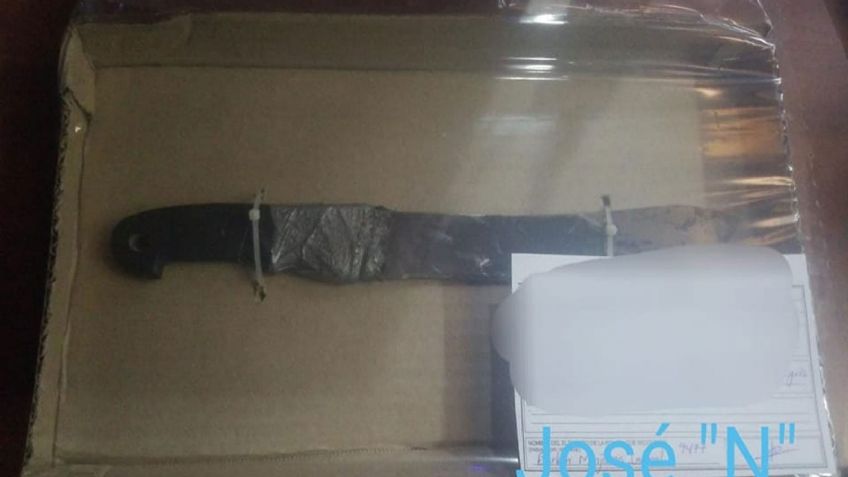 Hermosillo: José 'N' es detenido en posesión de arma blanca cerca de la colonia La Joya