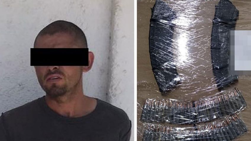 Golpe al crimen: En Trincheras, aseguran a Martín 'N' en posesión de armas, cartuchos y vehículos