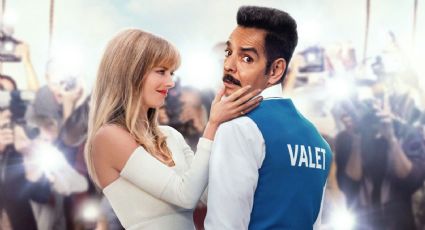 Eugenio Derbez se deja ver muy cariñoso con Samara Weaving en la premiere de 'The Valet'