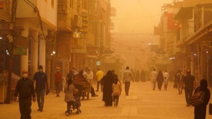 Alarmante: Tormenta de arena afecta Irak; Aeropuertos y escuelas cierran por precaución
