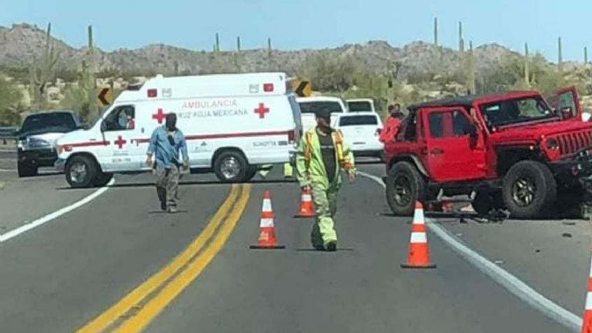 Accidente en la carretera Sonoyta-Puerto Peñasco deja un muerto y varios lesionados