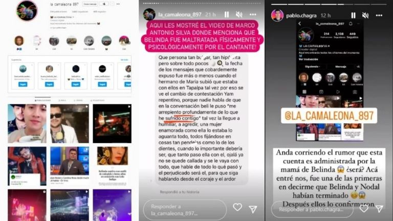 Capturas Belinda y Nodal