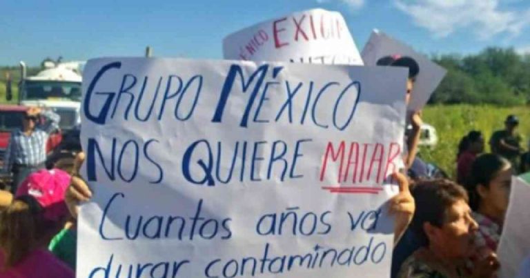Las protestas de Grupo México continúan.