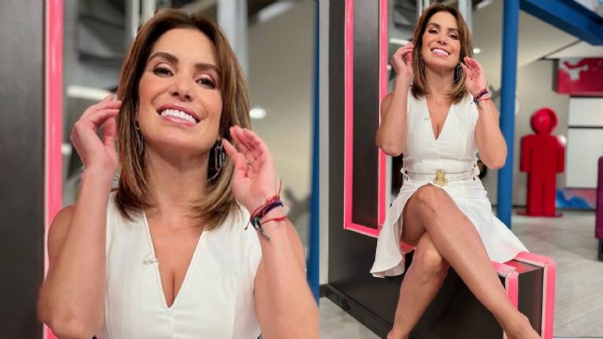¡Cuerpazo! Andrea Escalona luce atrevido 'outfit' en 'Hoy' y paraliza a todo Televisa: "Me fascinas"