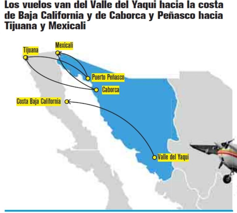 El cielo es territorio clave para el crimen organizado. Créditos: TRIBUNA