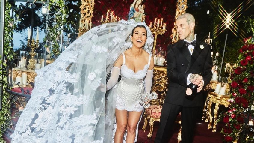 Travis Barker y Kourtney Kardashian 'tiran la casa por la ventana' con una lujosa boda en Italia