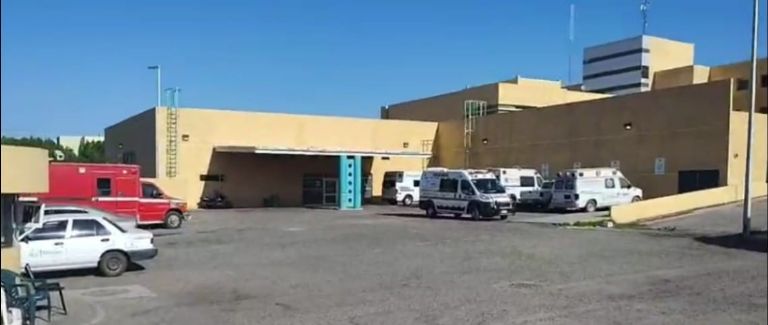 La víctima fue trasladada al Hospital General de Ciudad Obregón. Créditos: Facebook