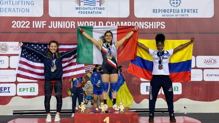 La pesista sonorense Daphne Guillén conquista el título mundial Sub20 en Grecia