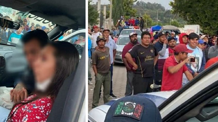 VIDEO: Pobladores confunden a pareja con secuestradores e intentan lincharlos en Puebla