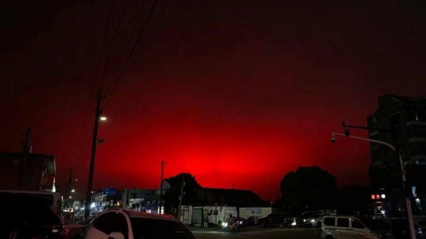 ¿Es el fin del mundo? Cielo rojo en China conmociona a los habitantes quienes caen en pánico