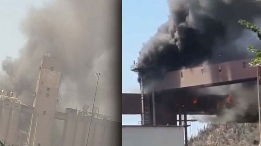 Autoridades controlan incendio en instalaciones del puerto de Guaymas; no hay lesionados