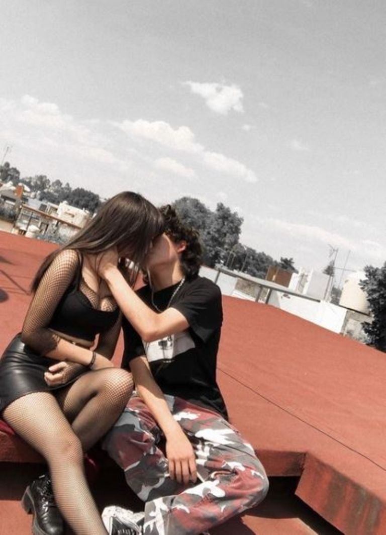 María Perroni y su novio