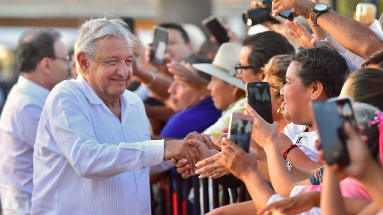 El presidente AMLO en su visita a Sonora. Foto: Internet