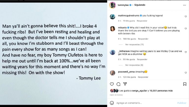 Comunicado Tommy Lee 