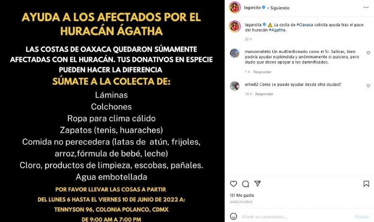 Mónica Garza anuncia colecta para afectados del huracán