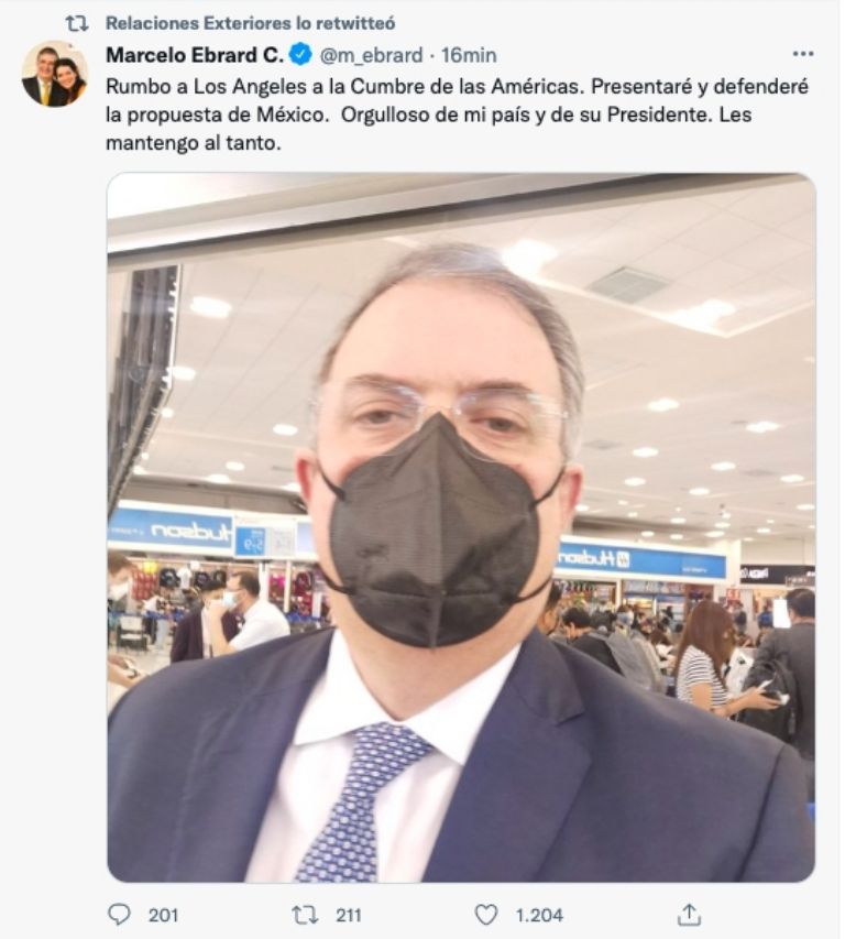 Marcelo Ebrard rumbo a la Cumbre de las Américas 