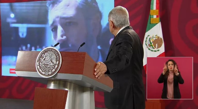 En la imagen, el presidente AMLO en la conferencia matutina. Crédito: Twitter