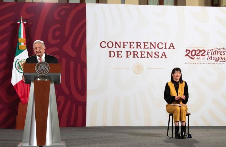 En la imagen, el presidente AMLO en la conferencia de prensa matutina de este miércoles. Crédito: Twitter