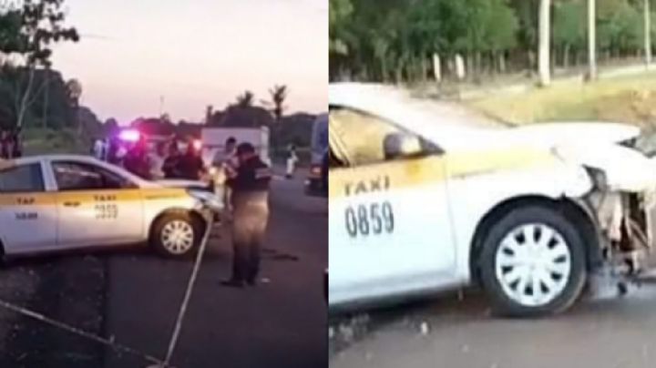 Fatal accidente carretero: Descubren cabeza cercenada tras volcadura de taxi