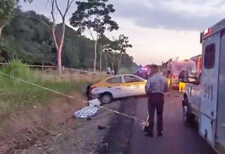 Autoridades se movilizaron por un accidente carretero. Foto: Twitter