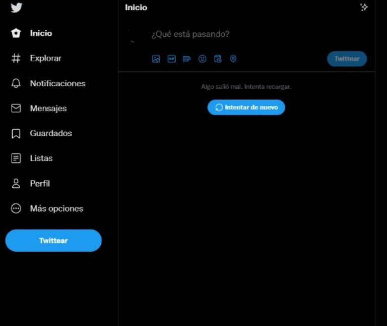 Reportan caída de Twitter. Foto: Captura de pantalla