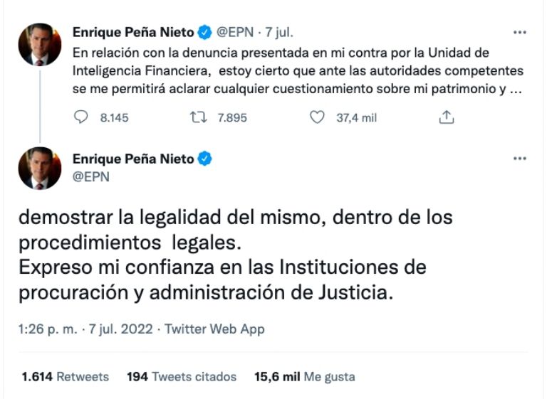 Tuit Peña Nieto 