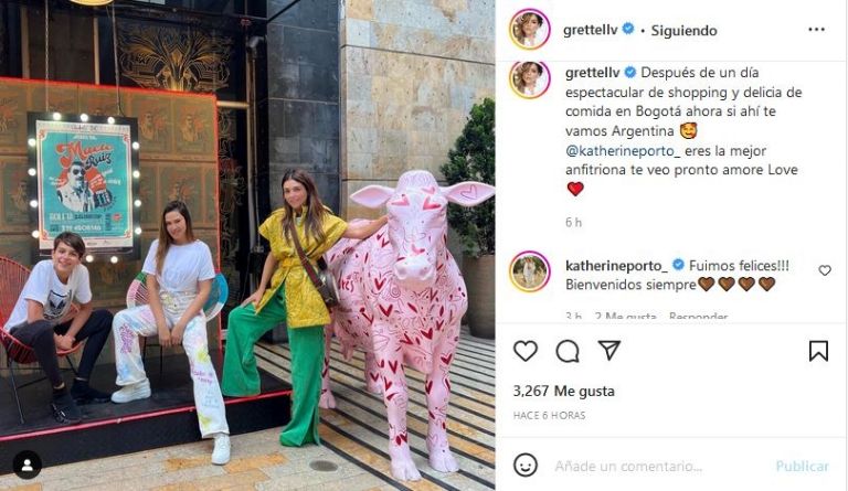 Grettell Valdez agradece a Katherine Porto