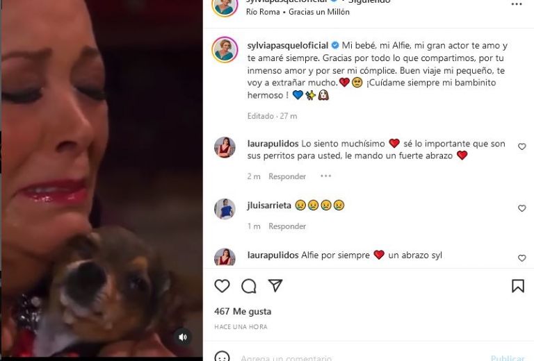 Sylvia Pasquel se despide de 'Alfie'